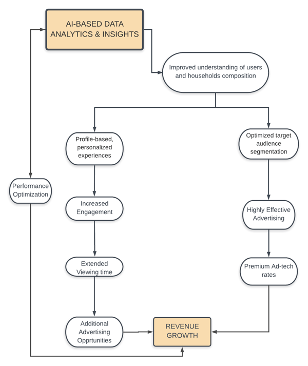 Addressable TV Advertising flow chart