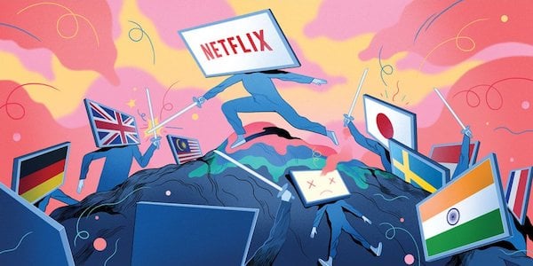 netflix illustration by Rune Fisker